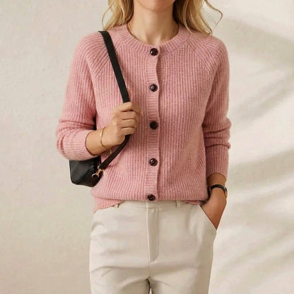 Bonita – Ribbed Knit Button-Up Cardigan