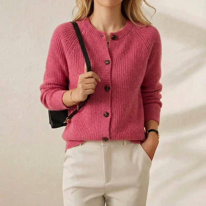Bonita – Ribbed Knit Button-Up Cardigan
