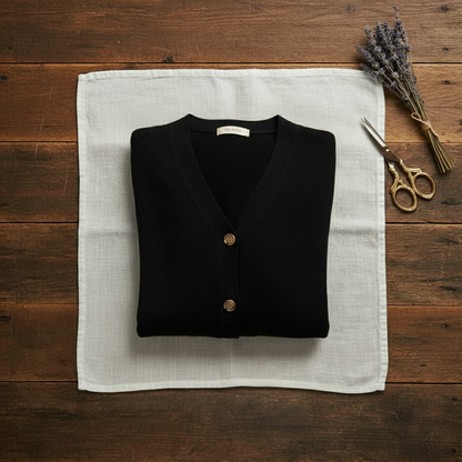 Blanche – Collared Button-Up Knit Cardigan