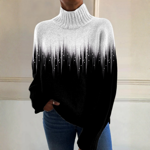 Sharlene – Gradient Knit Turtleneck Jumper