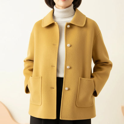 Danielle – Elegant Pearl Button Jacket