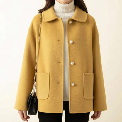 Danielle – Elegant Pearl Button Jacket