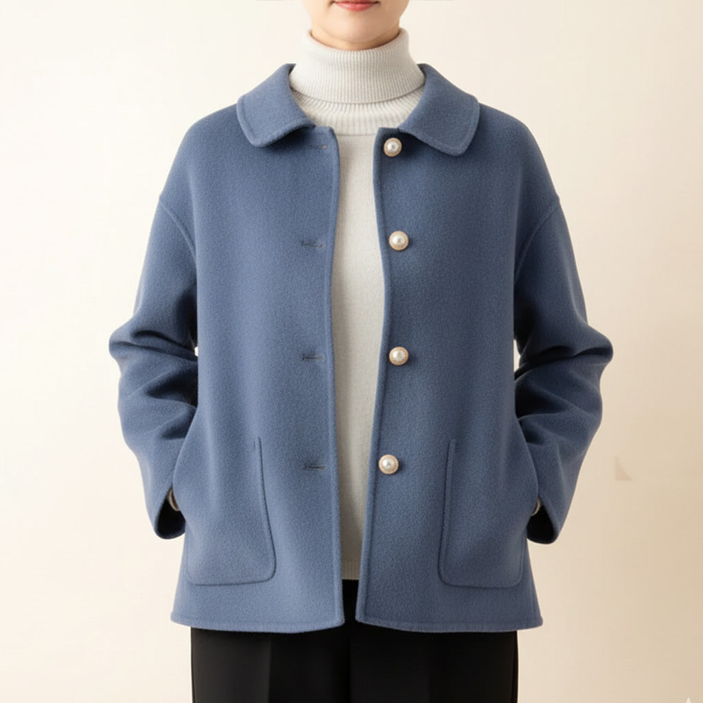 Danielle – Elegant Pearl Button Jacket