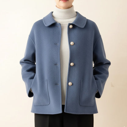 Danielle – Elegant Pearl Button Jacket