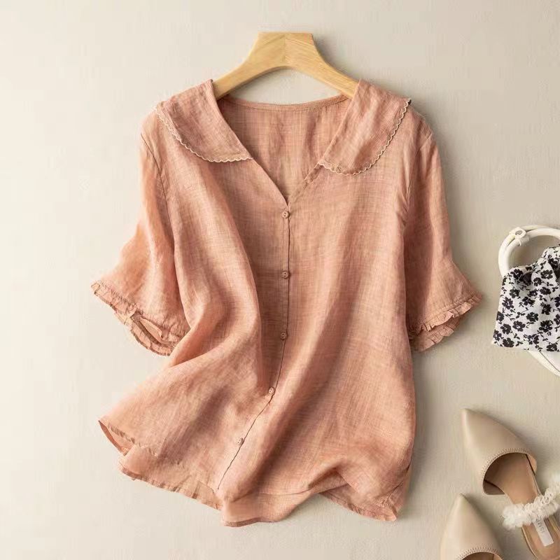 Raquel | Vintage Blouse with Button Detail