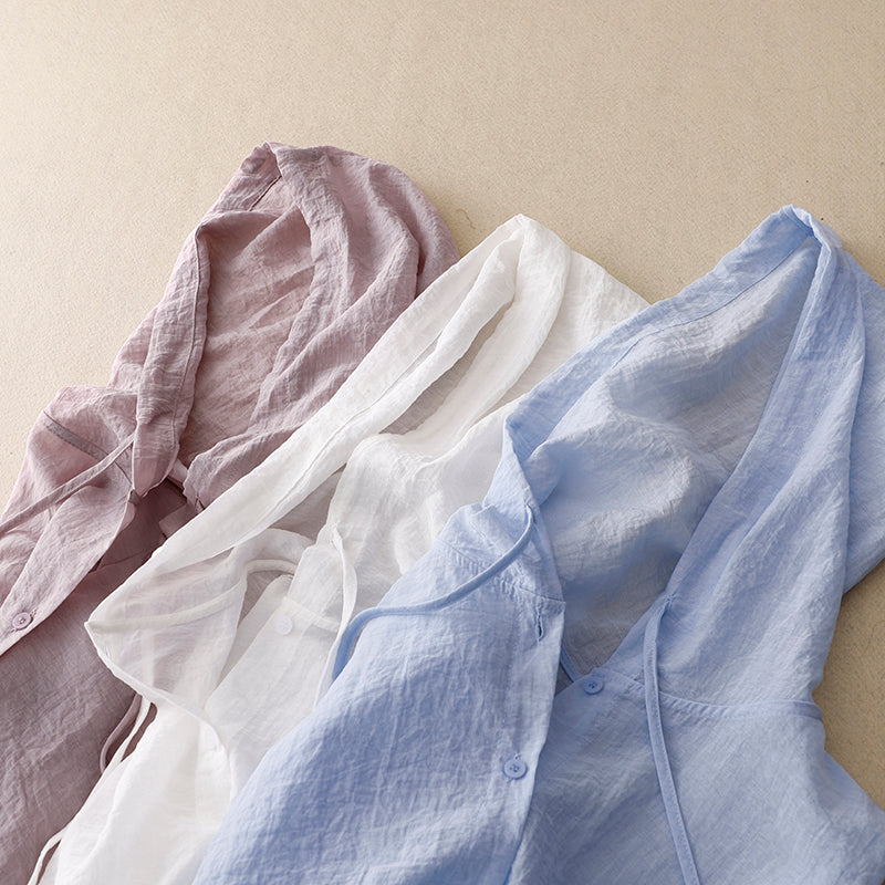 Kiana | Lightweight Hoodie with Buttons