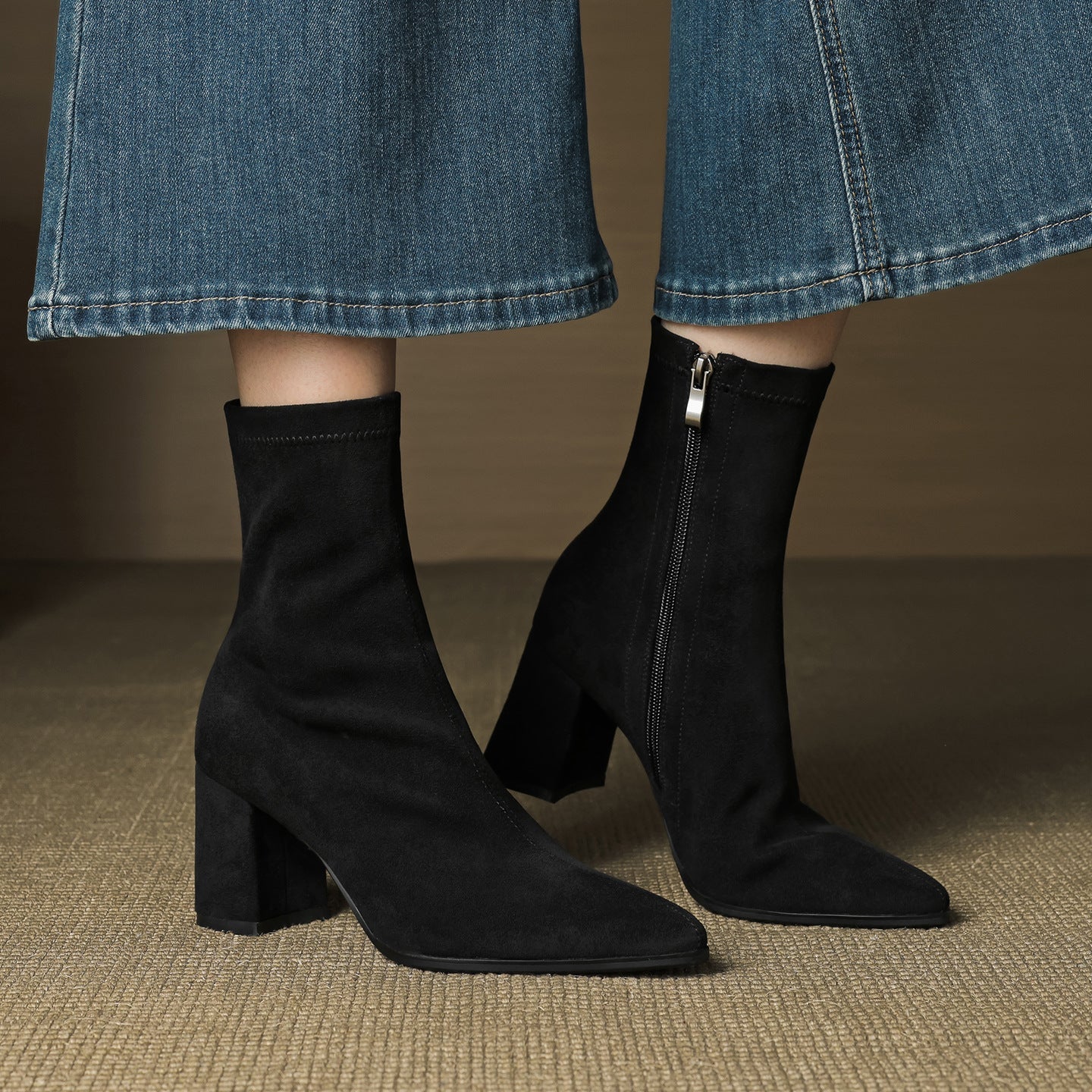 Racquel | Polished Ankle Boots