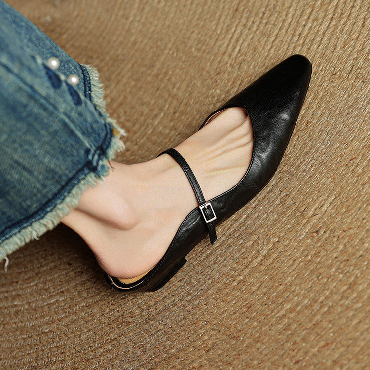 Wilhelmina | Smooth Slip-On Mules