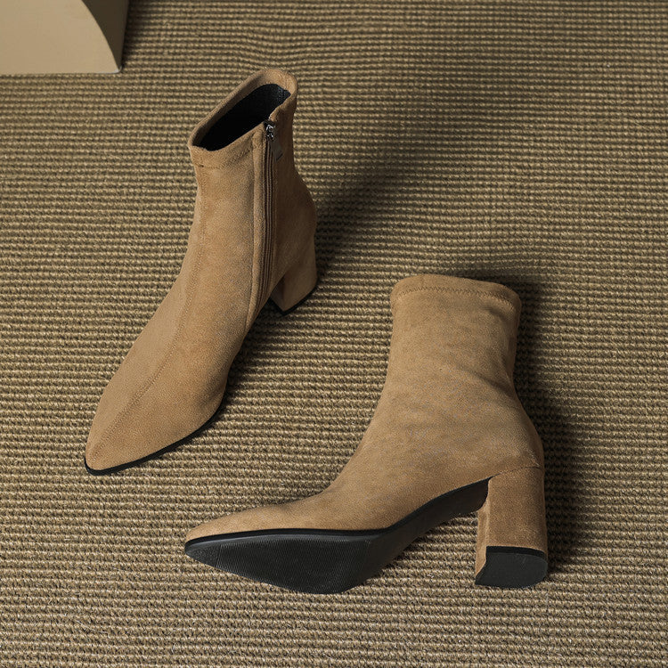 Racquel | Polished Ankle Boots