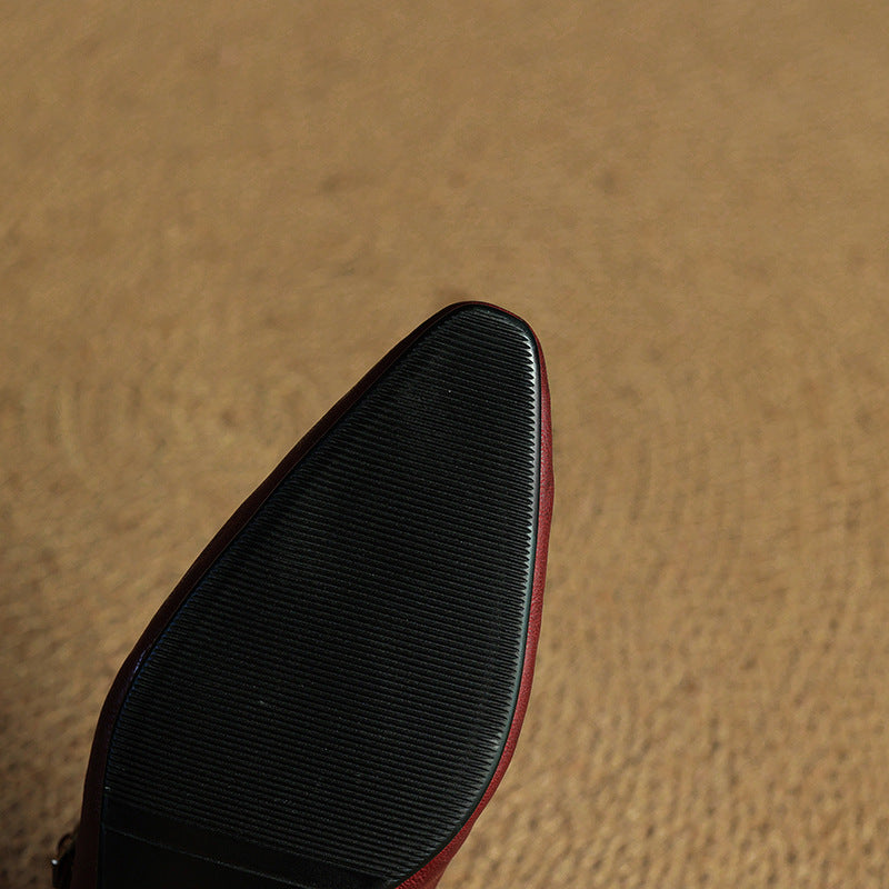 Wilhelmina | Smooth Slip-On Mules