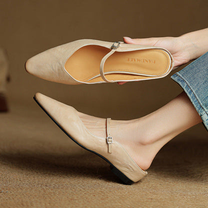 Wilhelmina | Smooth Slip-On Mules