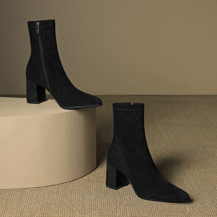 Racquel | Polished Ankle Boots