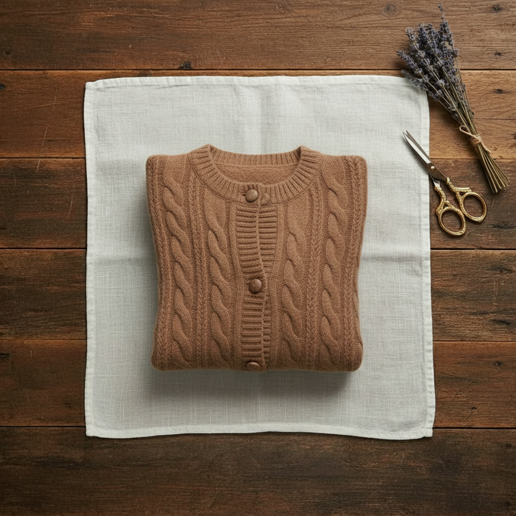 Madelyn – Cable Knit Button-Up Cardigan