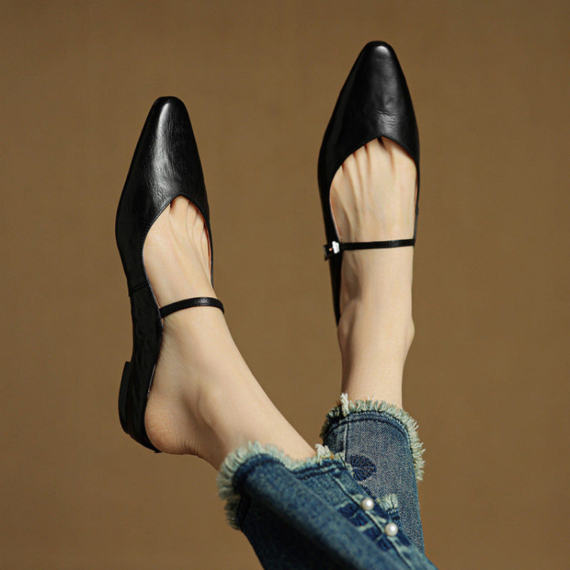 Wilhelmina | Smooth Slip-On Mules