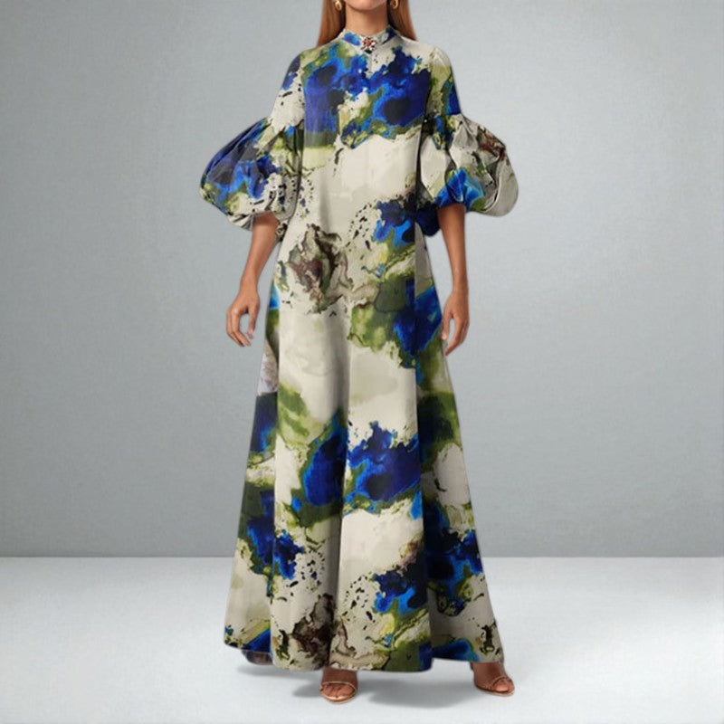 Sequoia | Elegant Watercolour Maxi Dress
