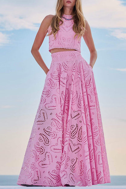 Daffodil | Women’s Flowy Eyelet Set Dress