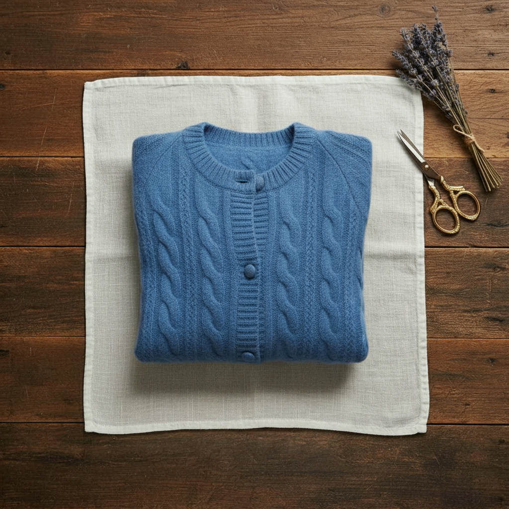 Madelyn – Cable Knit Button-Up Cardigan