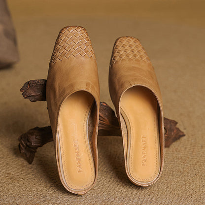 Donna | Smooth Slip-On Mules