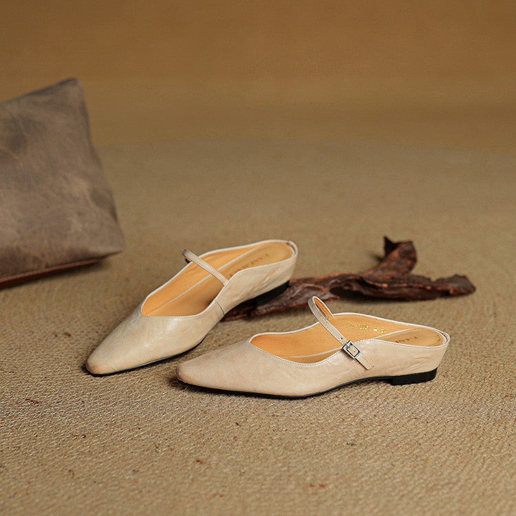 Wilhelmina | Smooth Slip-On Mules