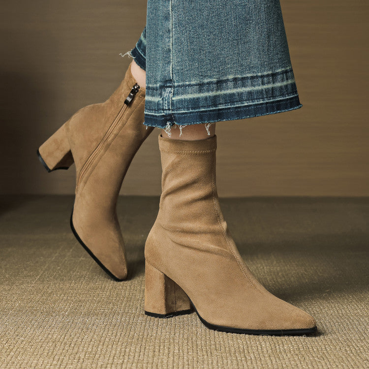 Racquel | Polished Ankle Boots