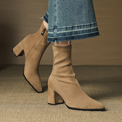 Racquel | Polished Ankle Boots