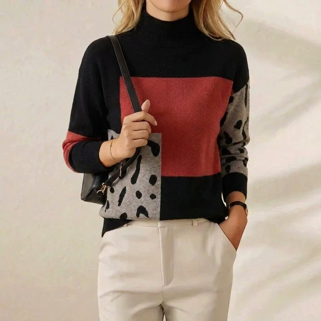 Lillian – Colour-Block Knit Jumper