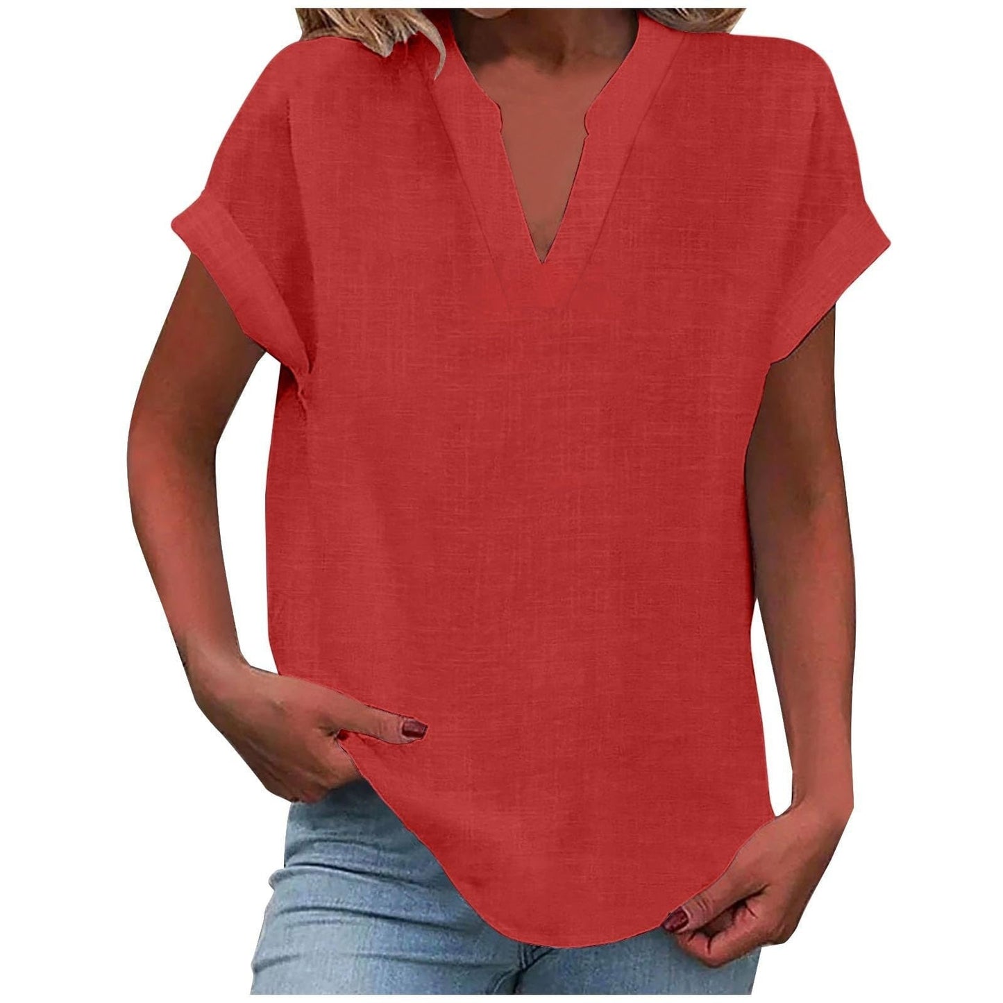 Yelena | Relaxed V-Neck Blouse