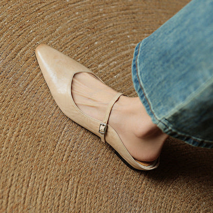 Wilhelmina | Smooth Slip-On Mules