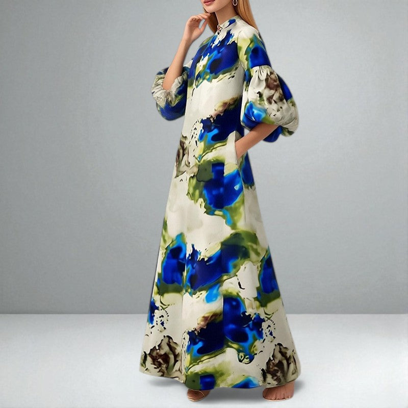 Sequoia | Elegant Watercolour Maxi Dress