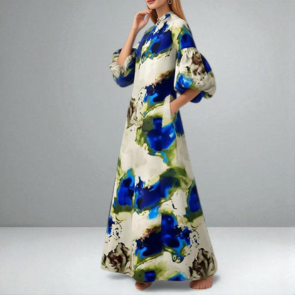 Sequoia | Elegant Watercolour Maxi Dress
