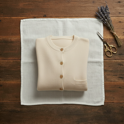 Erica – Button-Up Ribbed Knit Cardigan