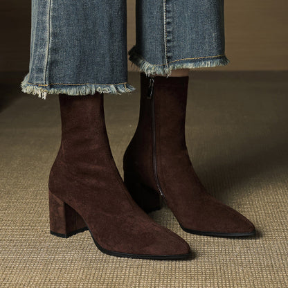 Racquel | Polished Ankle Boots