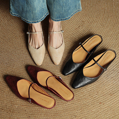 Wilhelmina | Smooth Slip-On Mules