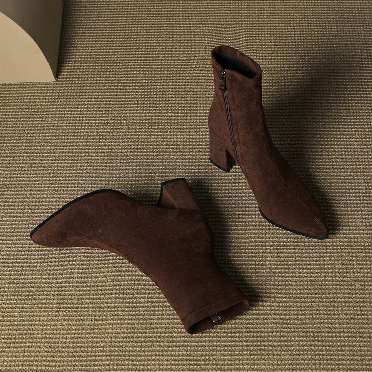 Racquel | Polished Ankle Boots