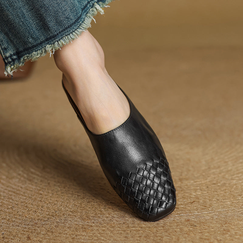 Donna | Smooth Slip-On Mules