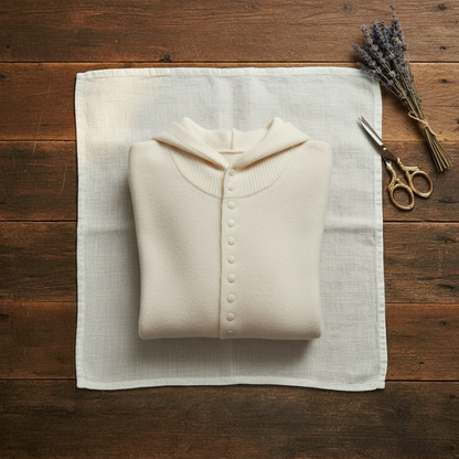 Katherine – Hooded Button-Front Knit Cardigan