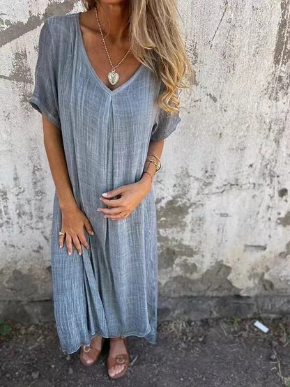 Sheba | Loose V-Neck Dress