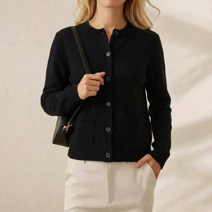 Erica – Button-Up Ribbed Knit Cardigan