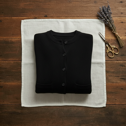 Erica – Button-Up Ribbed Knit Cardigan