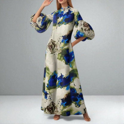 Sequoia | Elegant Watercolour Maxi Dress