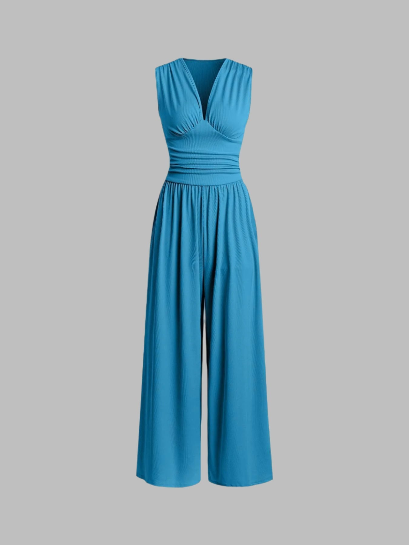 Alvina – Wide Leg Ruched Jumpsuit