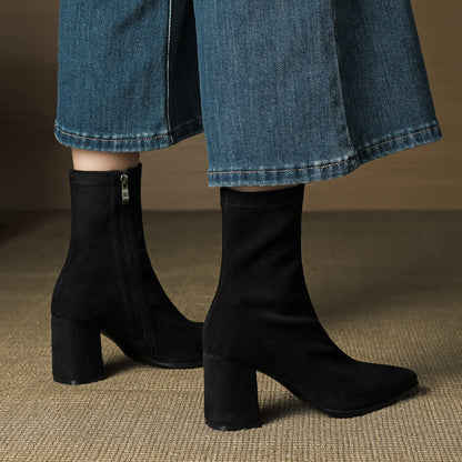 Racquel | Polished Ankle Boots