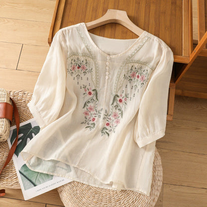 Janel | Floral Relaxed Blouse