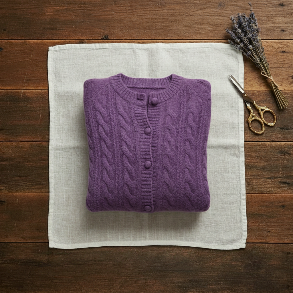 Madelyn – Cable Knit Button-Up Cardigan