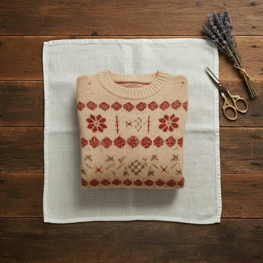Yolanda – Fair Isle Knit Crew Neck Jumper