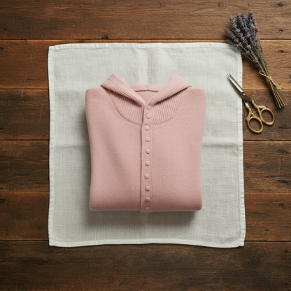 Katherine – Hooded Button-Front Knit Cardigan