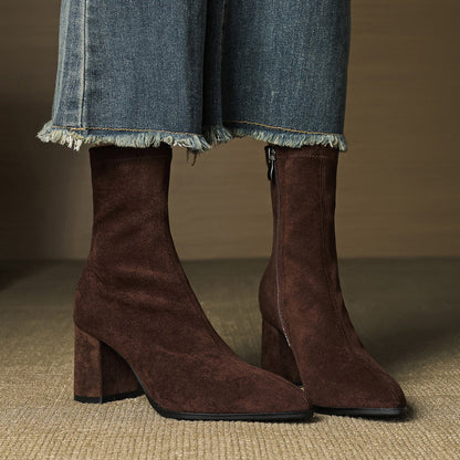 Racquel | Polished Ankle Boots