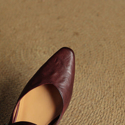 Wilhelmina | Smooth Slip-On Mules