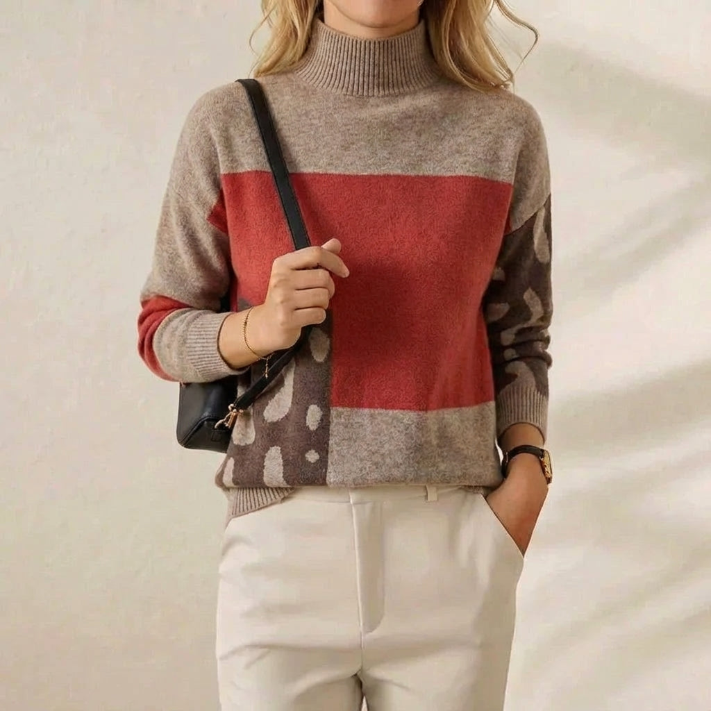 Lillian – Colour-Block Knit Jumper