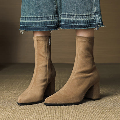 Racquel | Polished Ankle Boots